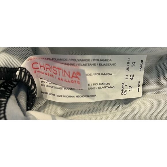 Christina Women’s Floral V-Neck One-Piece with Underwire Support, Tummy Tamer - Picture 7 of 8